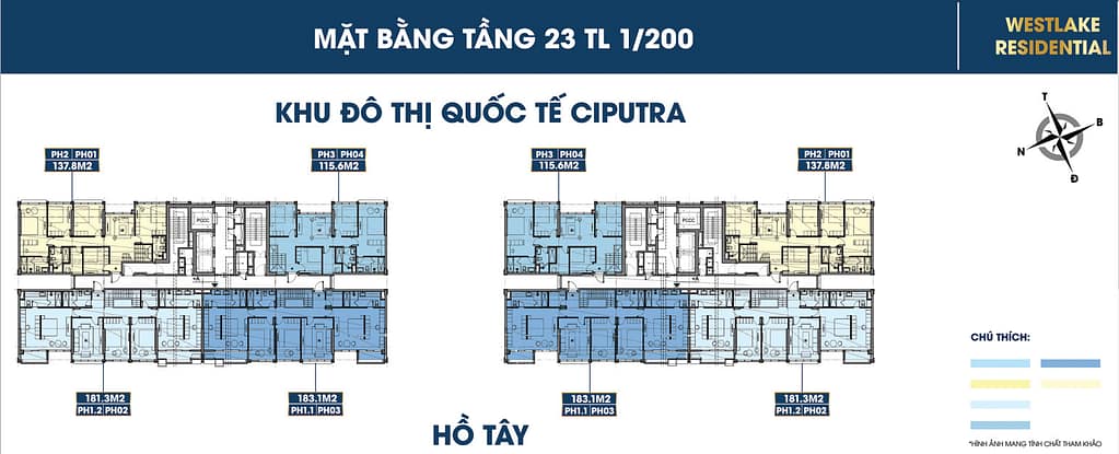 mặt bằng dự án celestine westlake tây hồ