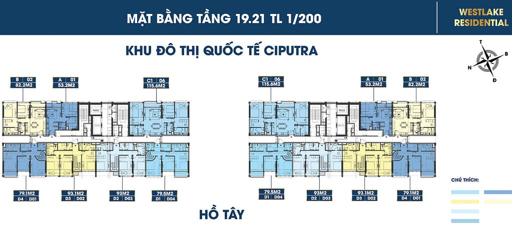 mặt bằng dự án celestine westlake tây hồ