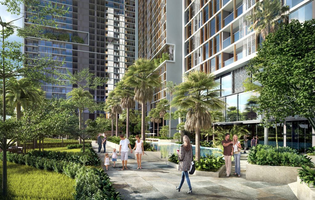 vườn dạo dự án anland lake view