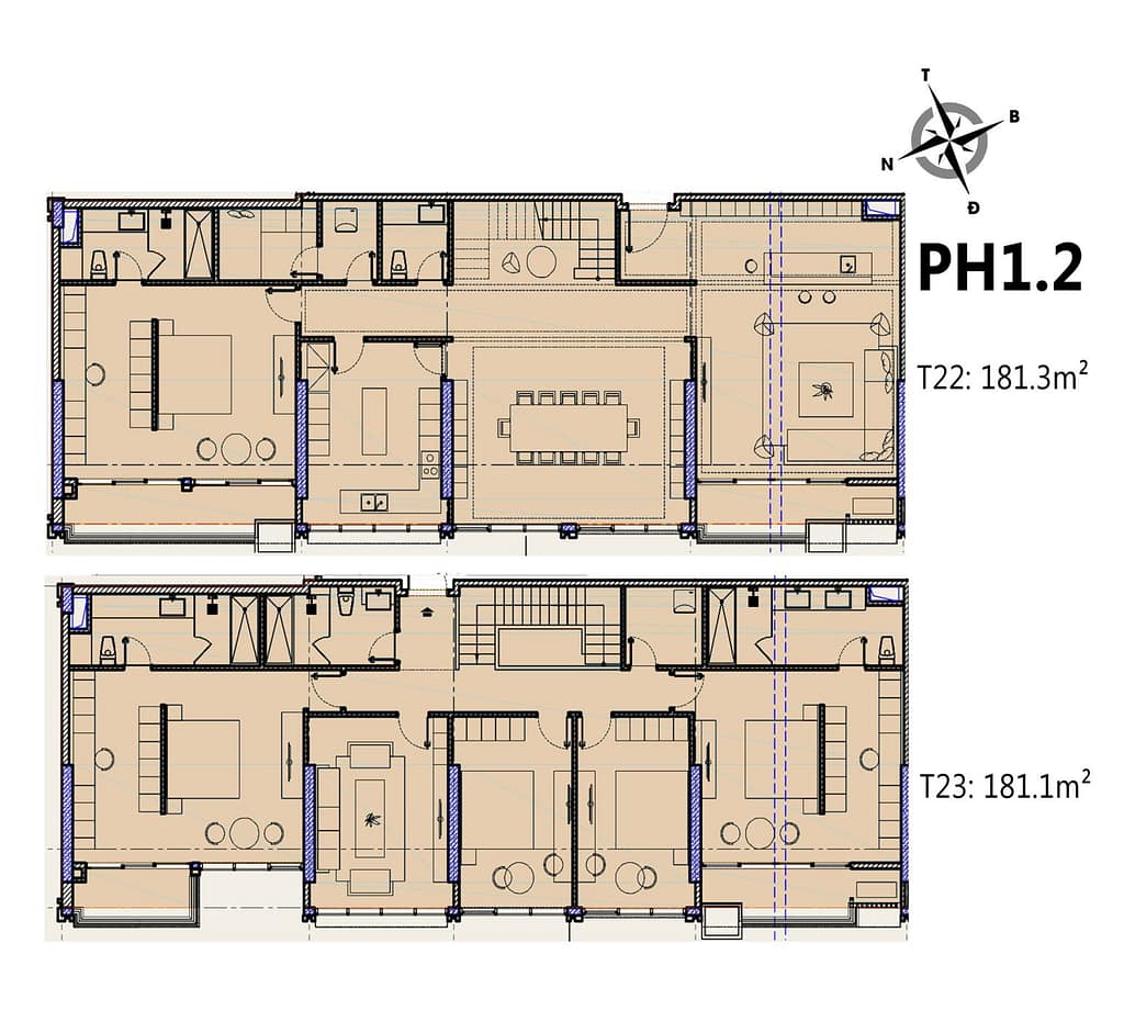 thiết kế căn hộ penthouse chung cư celestine westlake