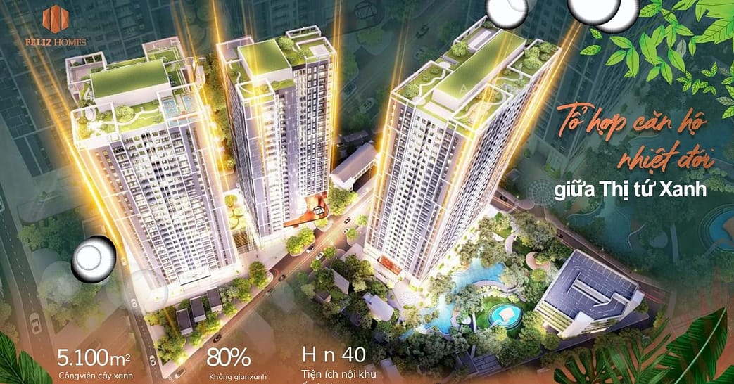 Căn hộ feliz homes nhiệt đới giữa trung tâm Thủ Đô