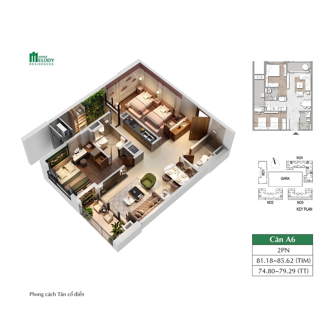 căn hộ 74m2 hà nội melody linh đàm