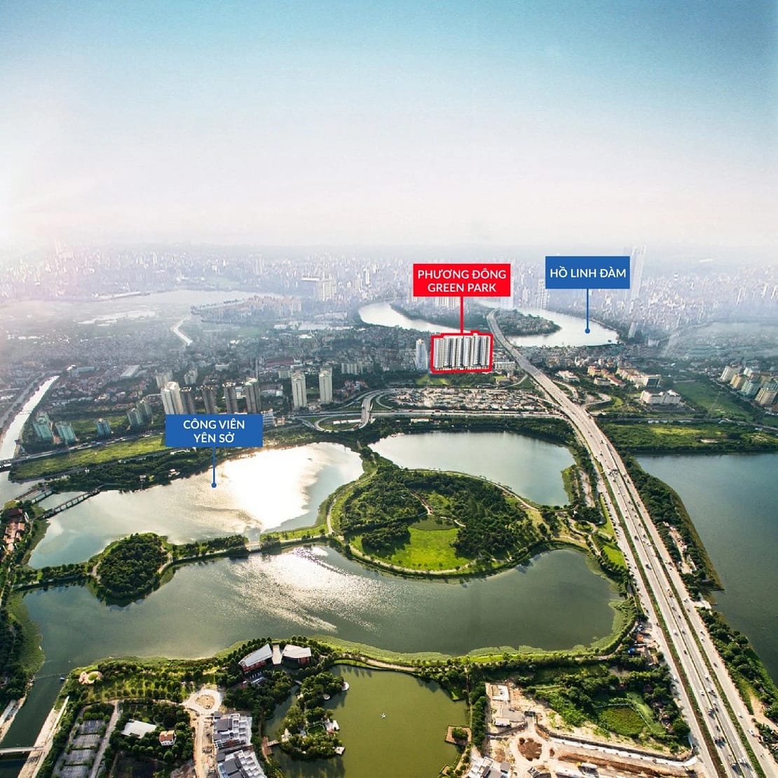 cảnh quan chung cư phương đông green park