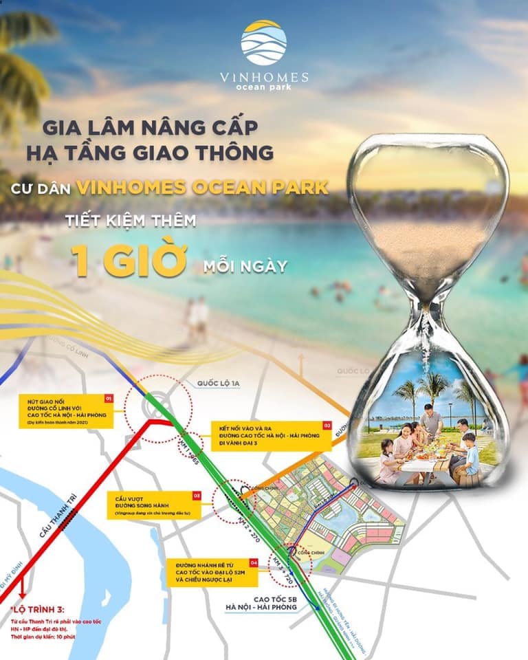 Vinhomes Ocean Park giải pháp tăng quỹ thời gian hàng ngày
