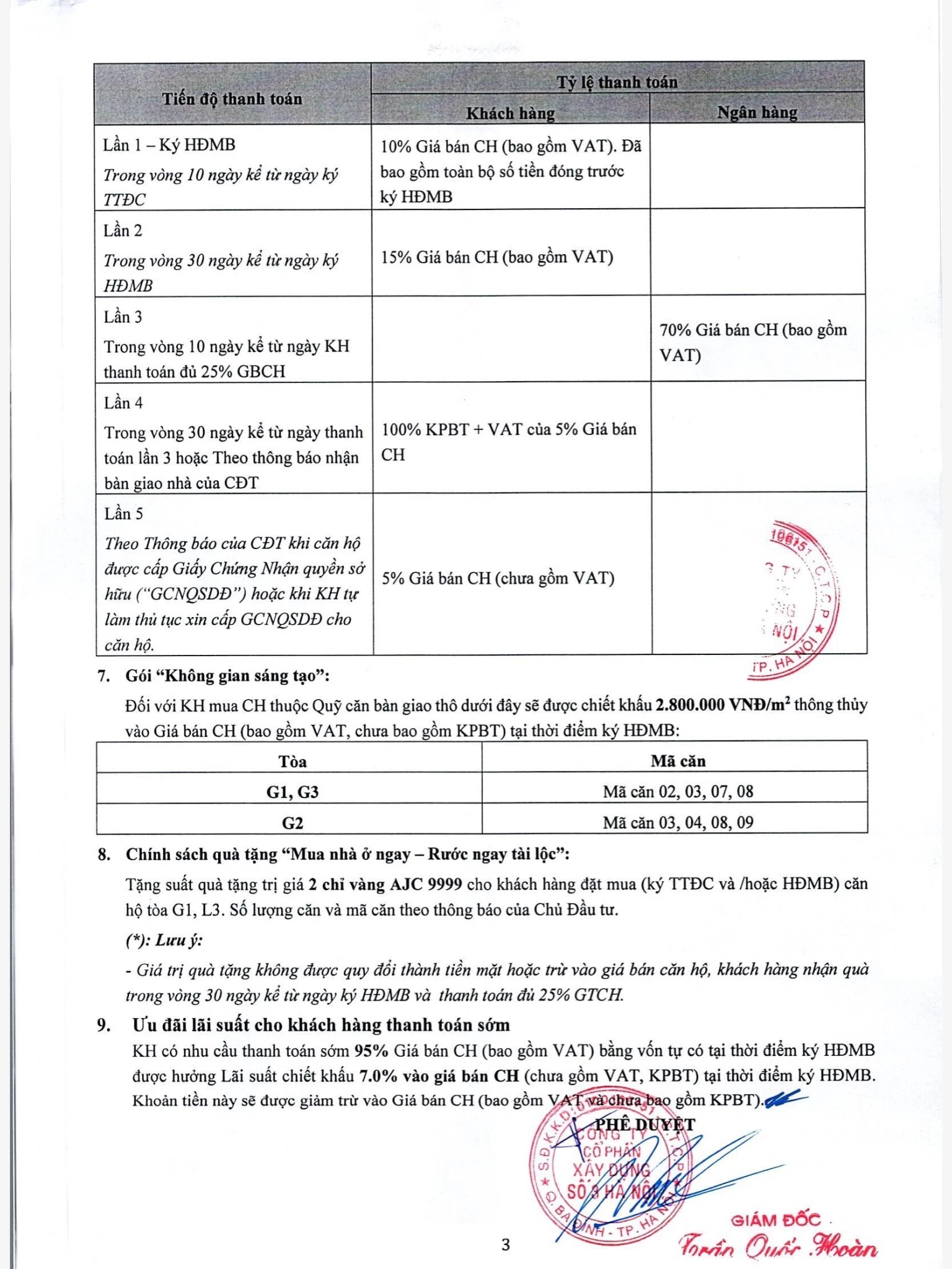 chính sách LE GRAND JARDIN SỐNG CHẤT LƯỢNG