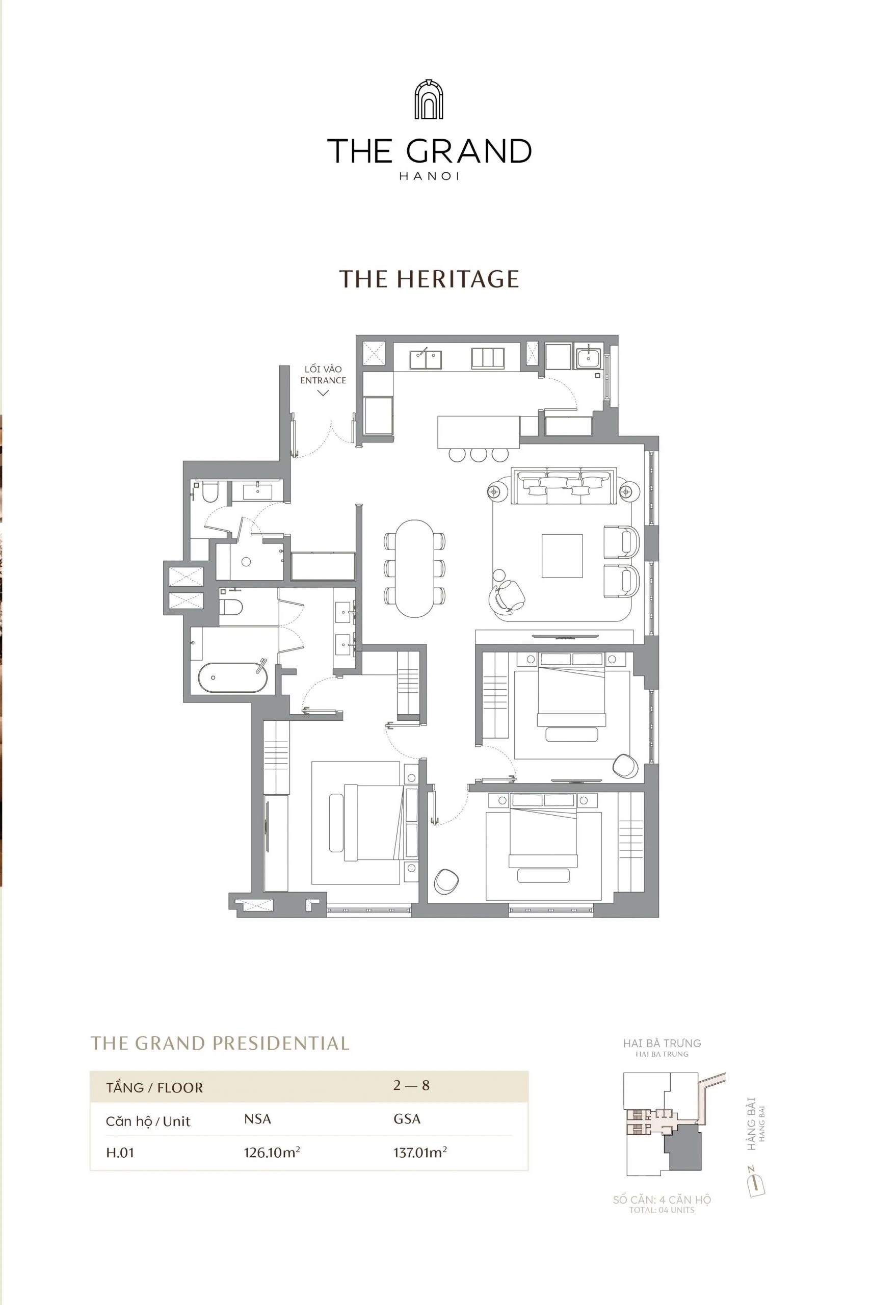 thiết kế căn hộ the heritage 1