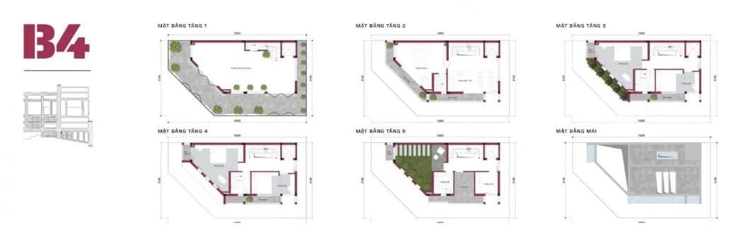 Mặt bằng ShopHouse Highway 5 Residences