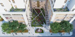 Vườn nội khu độc đáo ở Athena Complex