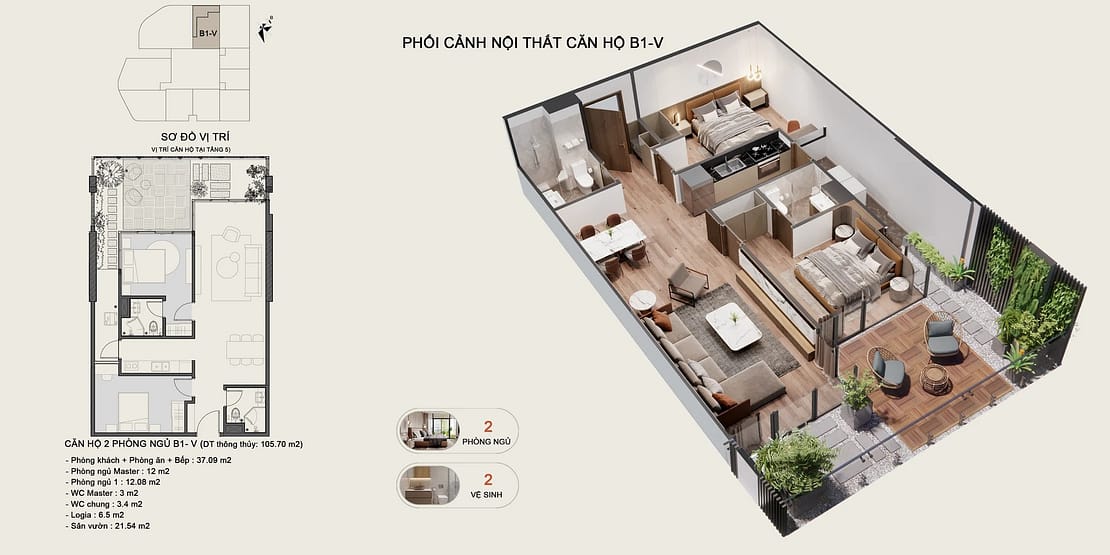 căn hộ penhouse sân vườn tt capella phạm ngọc thạch