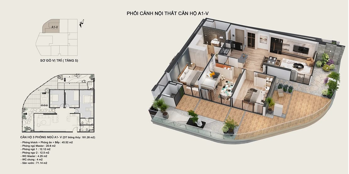 căn hộ penhouse sân vườn tt capella phạm ngọc thạch