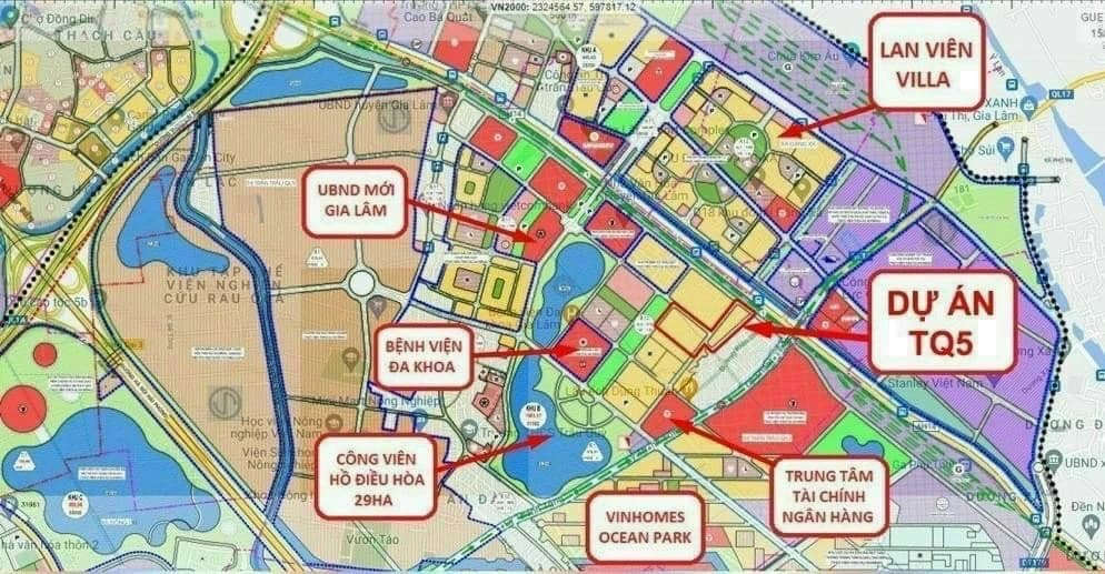 Vị trí dự án Highway 5 Residences Gia Lâm – TQ5 Trâu Quỳ