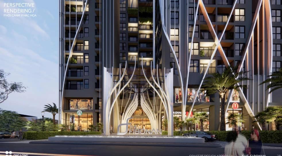 Biểu tượng sảnh đón cư dân Ở The Fibonna