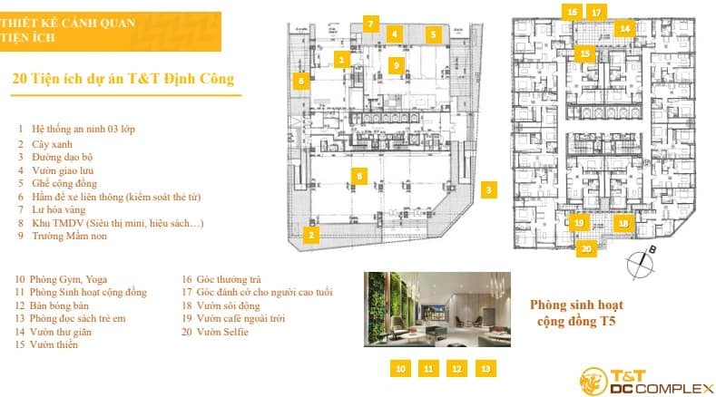 tiện ích chung cư tt dc complex 120 định công
