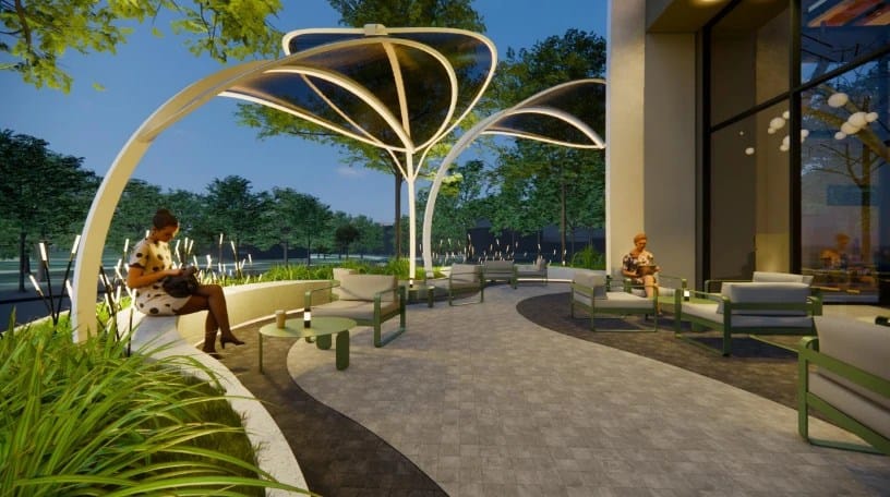 Vườn lá thư giản The Fibonan