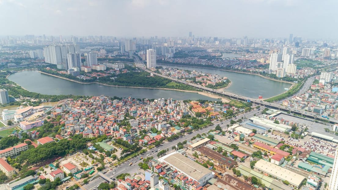 hướng view hồ linh đàm ở rose town