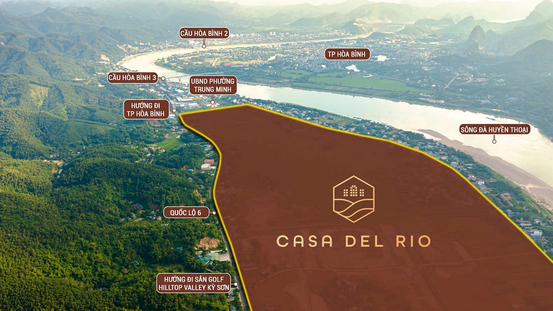 Vị trí dự án Casa Del Rio Hòa Bình
