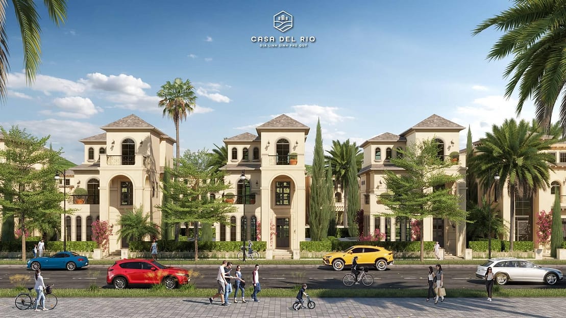biệt thự dự án casa del rio hòa bình