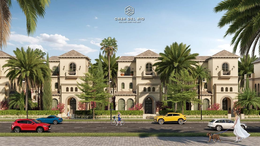 biệt thự dự án casa del rio hòa bình