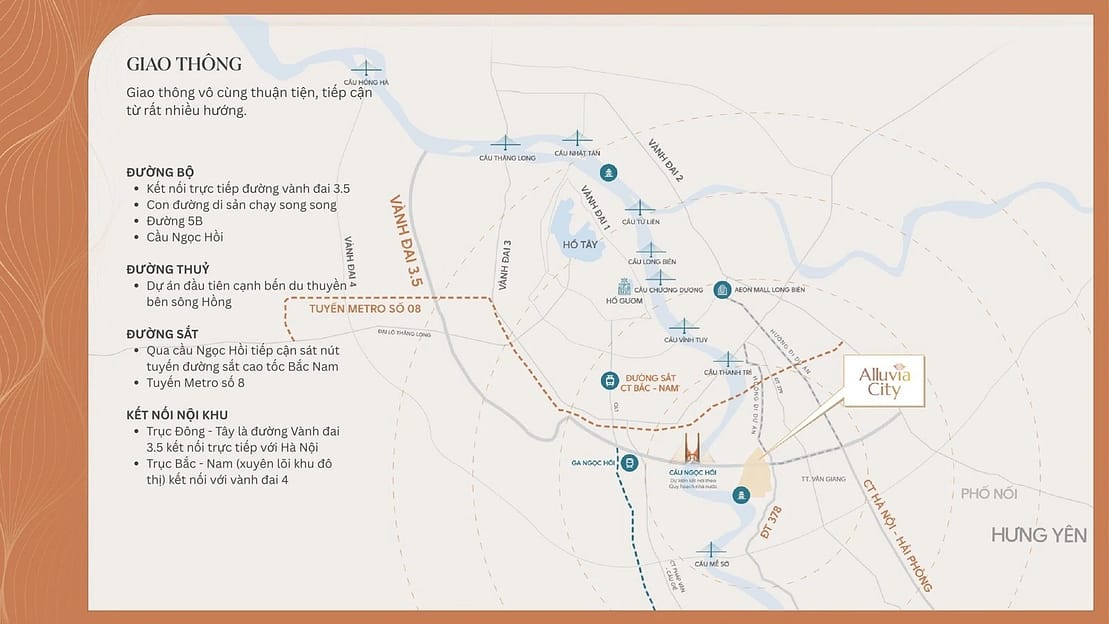 liên kết vùng dự án alluvia city văn giang hưng yên