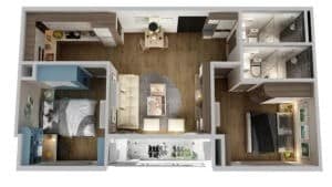 thanh bình garden căn hộ 63,8m2 2 phòng ngủ