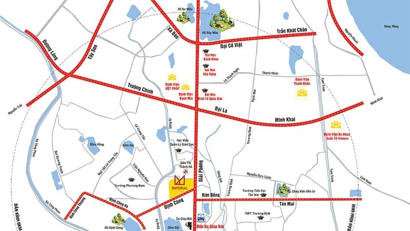 vị trí thuận lợi của sky view plaza