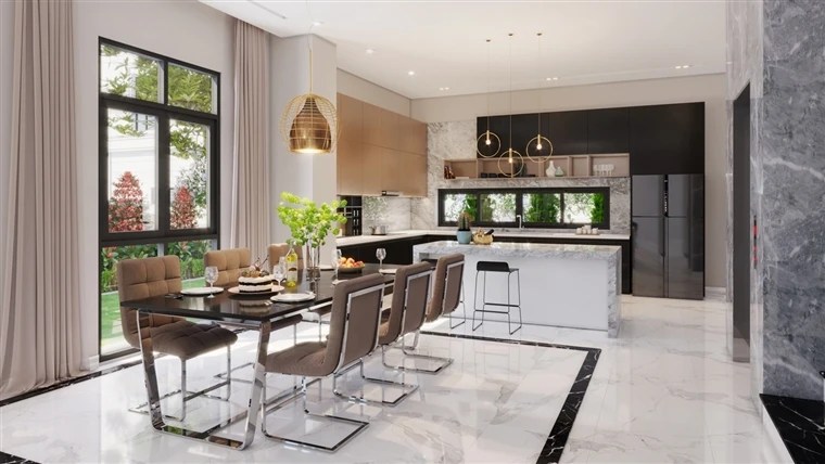 nội thất liền kề biệt thự louis city hoàng mai