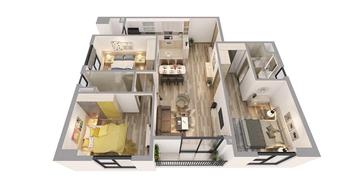chung cư t&t 120 định công căn 105m2
