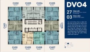 mặt bằng tòa dv4 chung cư rose town 79 ngọc hồi