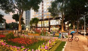 Vườn nội khu Athena Complex Pháp Vân