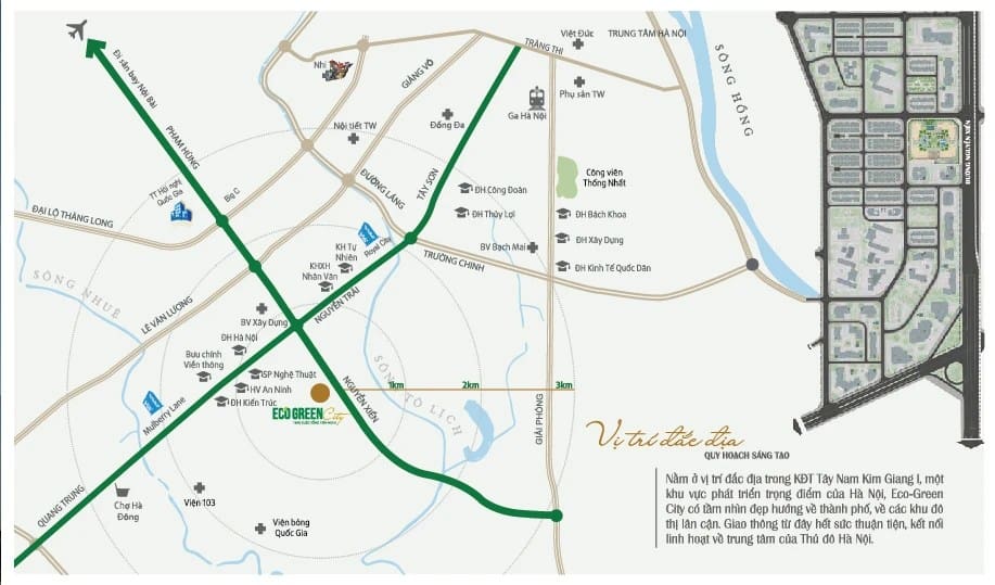 VỊ TRÍ CHUNG CƯ ECO GREEN CITY