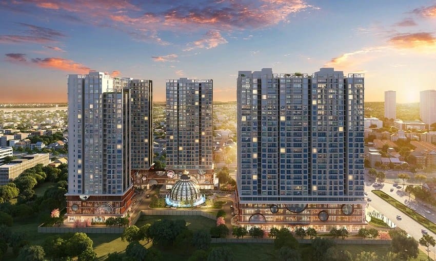 Phoi canh chung cu hinode city 201 Minh khai