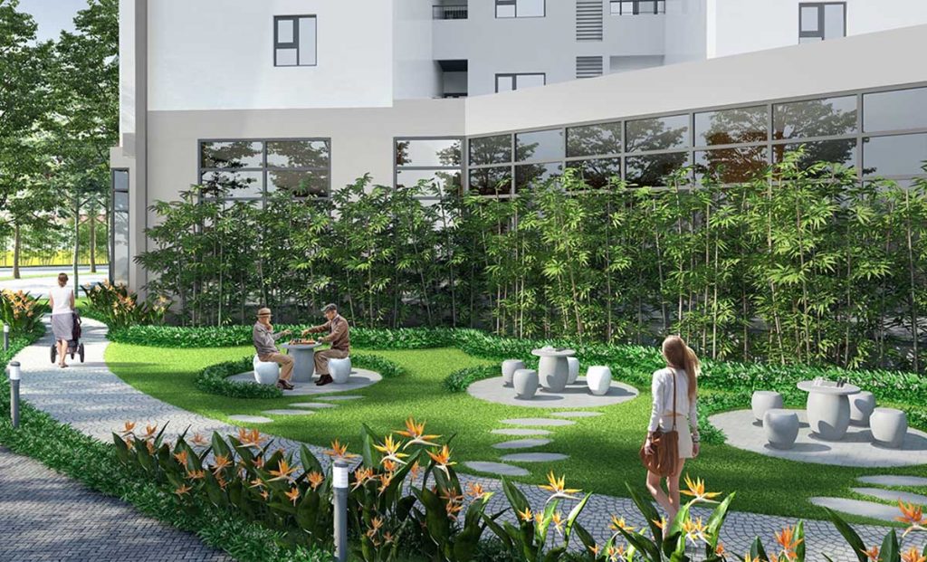 Không gian Xanh trong Vườn Le Grand Jardin