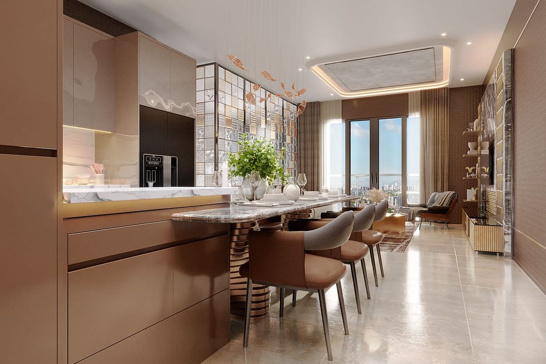 Không gian nội thất tạo cảm giác “ở nhà” tại mỗi căn hộ The Privé