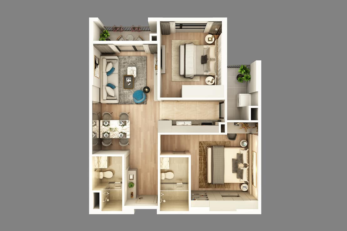 Căn hộ 66,44m2