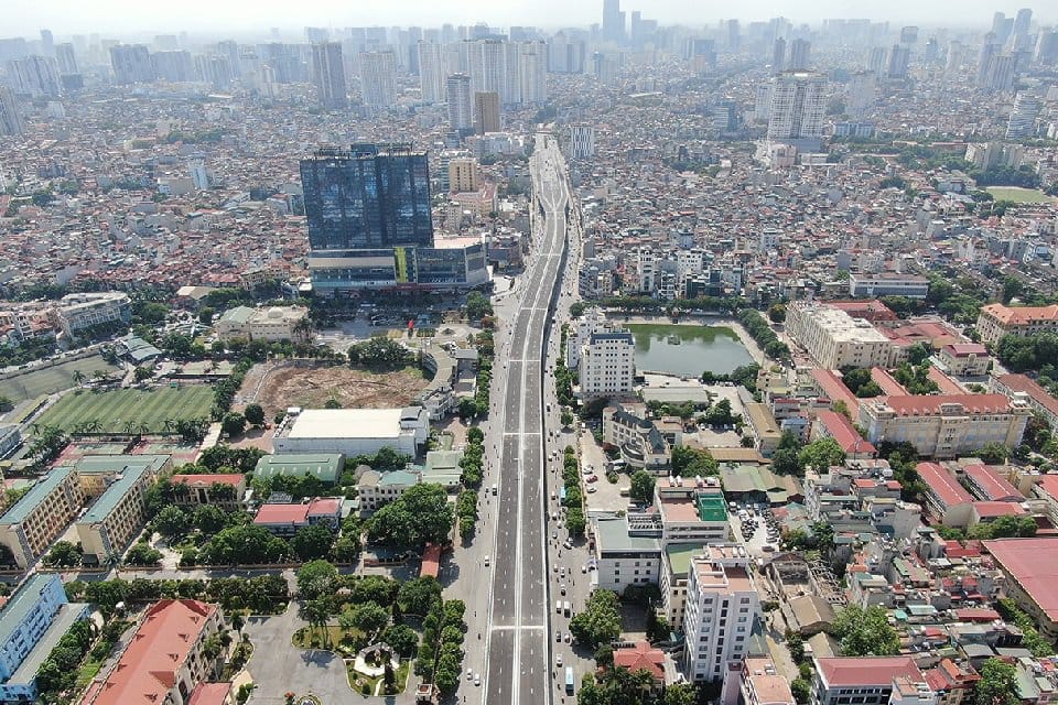 Đường vành đai 2 trên cao đoạn Vĩnh Tuy Ngã Tư Sở