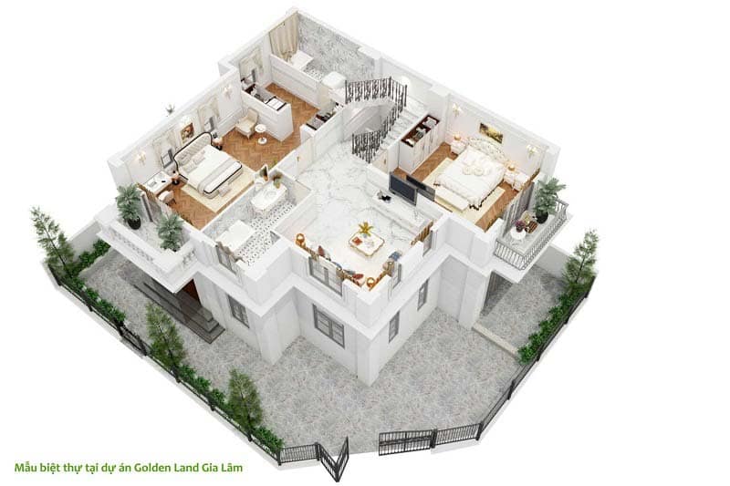 Thiết kế biệt thự Highway 5 Residences Trâu Quỳ – Gia Lâm – TQ5 Thiên Minh Đức