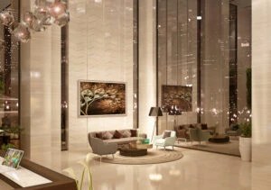 Phòng khách căn hộ 3PN 105,5m2 - 106,5m2