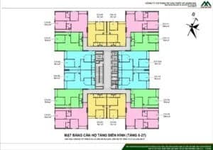 mặt bằng tòa Dv01 chung cư rose town 79 ngọc hồi