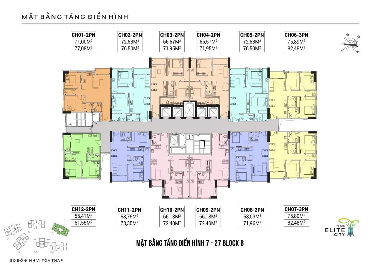 Mở bán tòa B năm 2025 Tecco Elite Thái Nguyên