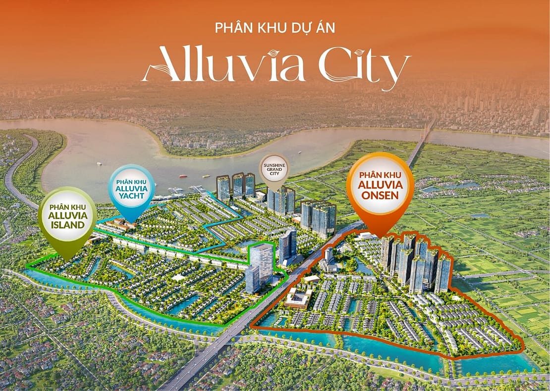 phân khu dự án alluvia city văn giang