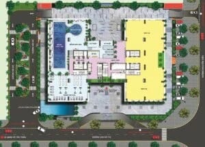 Mặt bằng TTTM Housinco Premium