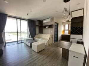 Phòng khách bàn giao full nội thất y hình