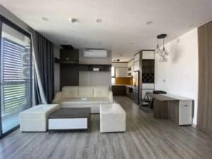 Phòng khách bàn giao full nội thất y hình
