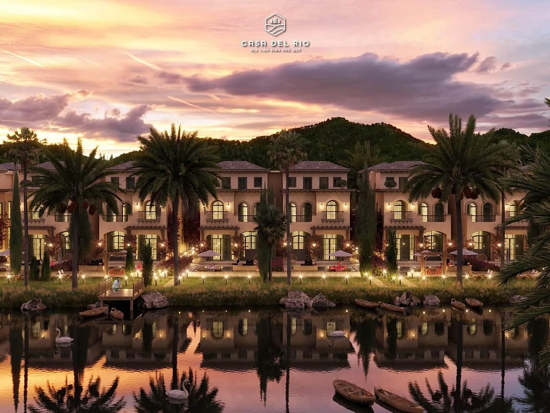 biệt thự dự án casa del rio hòa bình