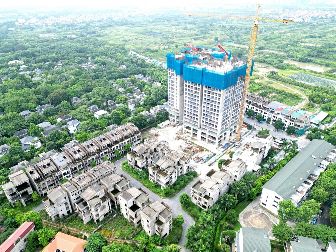 The Fibonan Tiến độ xây dựng tầng 19/32 tầng Tháng 8/2024