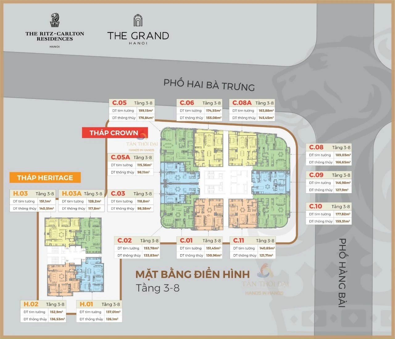 mặt bằng dự án the grand hà nội