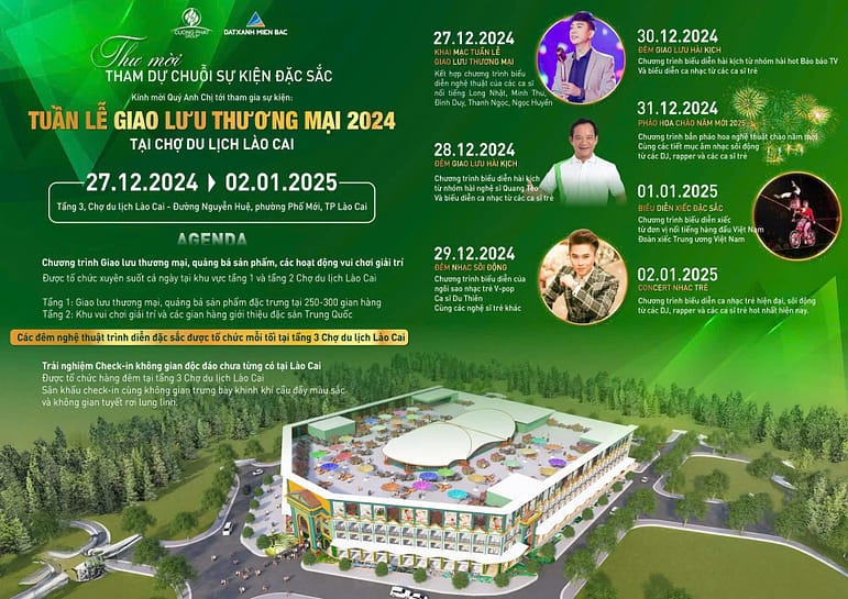 Chợ Du lịch Phố Mới Lào Cai kiến lập khu shop chợ “không ngủ” hoạt động suốt 24/24h.