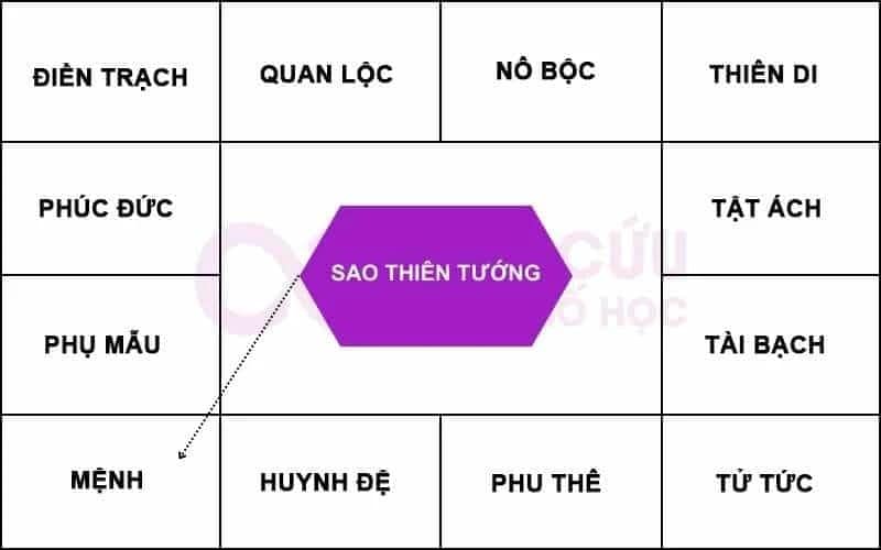 Sao Thiên Tướng tại Cung Mệnh