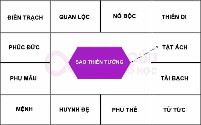 Sao Thiên Tướng tại Cung Tật Ách