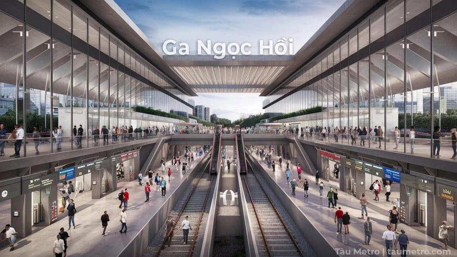 phoi canh nha ga ngoc hoi